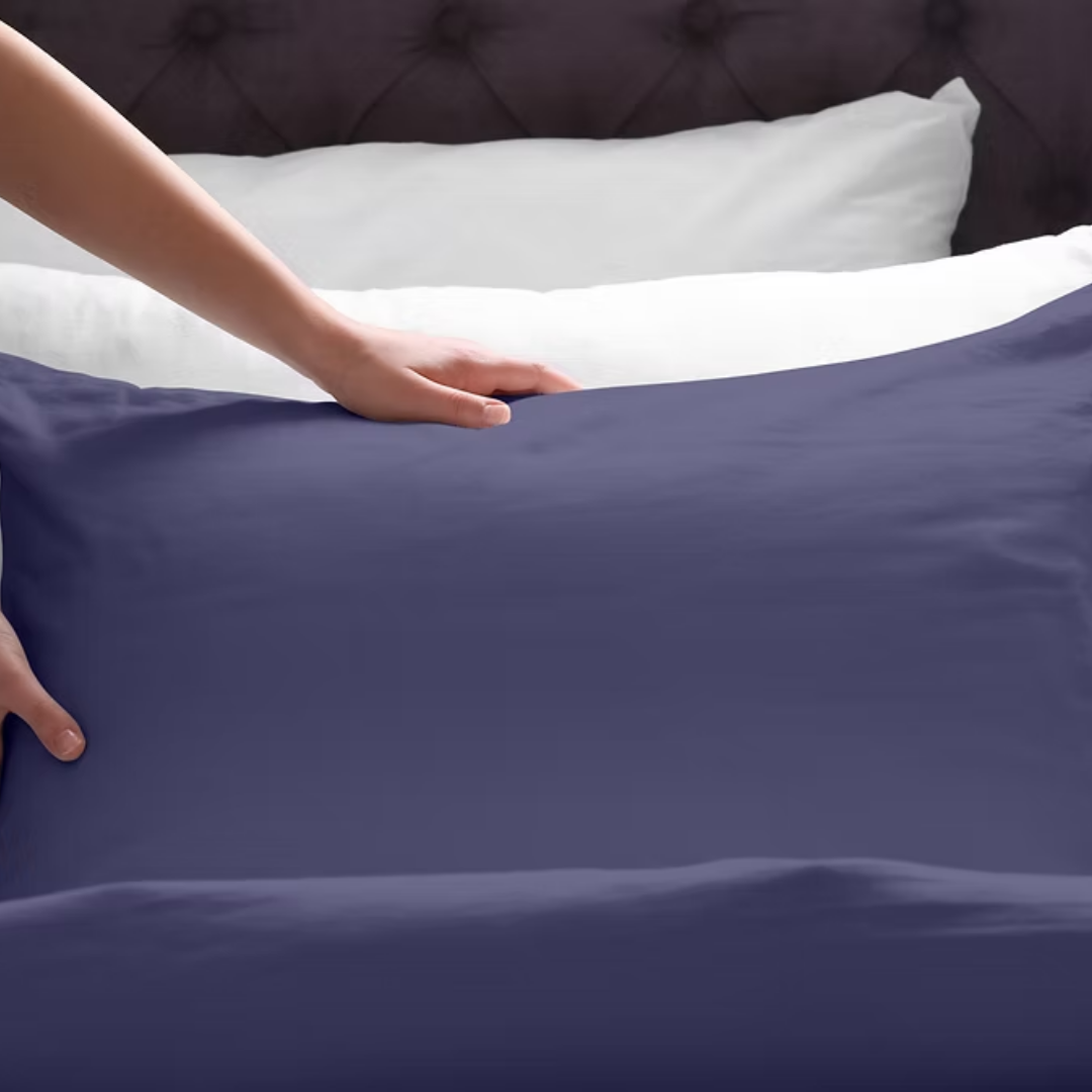 Taies d’oreillers bleu