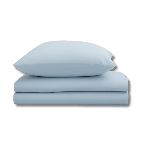 Taies d’oreillers bleu pastel