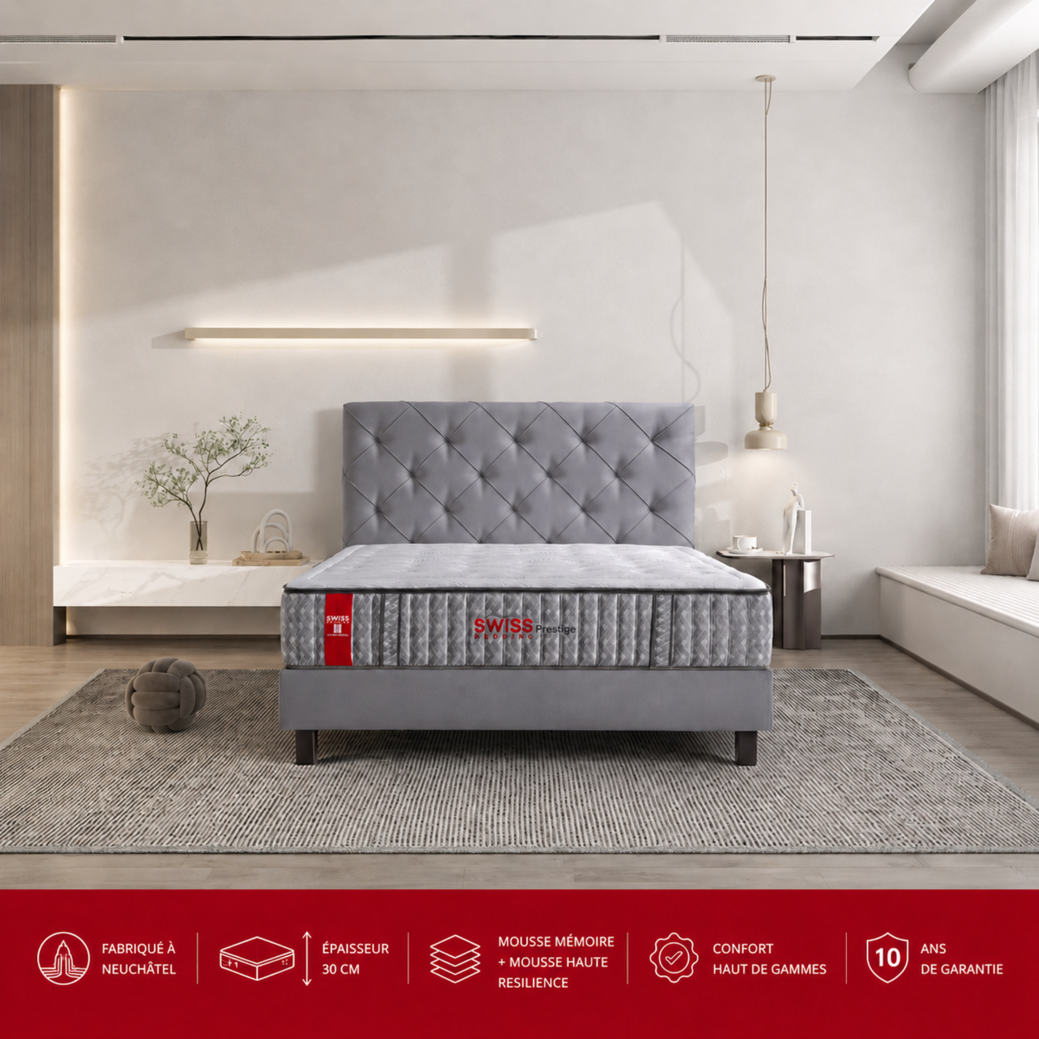 Matelas Swiss Prestige 30 - Souple